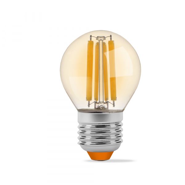 LED лампа VIDEX Filament G45FA 6W E27 2200K бронза