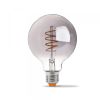 LED лампа VIDEX Filament G95FGD 4W E27 2100K дімерна графіт