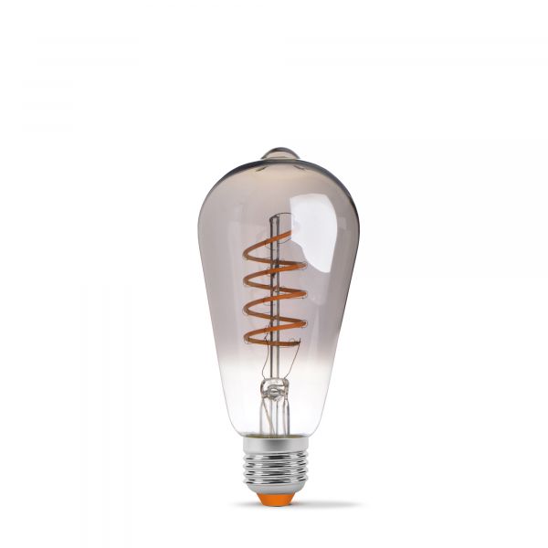 LED лампа VIDEX Filament ST64FGD 4W E27 2100K дімерна графіт