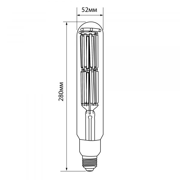 LED лампа VIDEX Filament T52F 50W E27 5000K