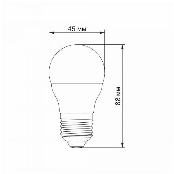 LED лампа VIDEX G45h 6W E27 4100K