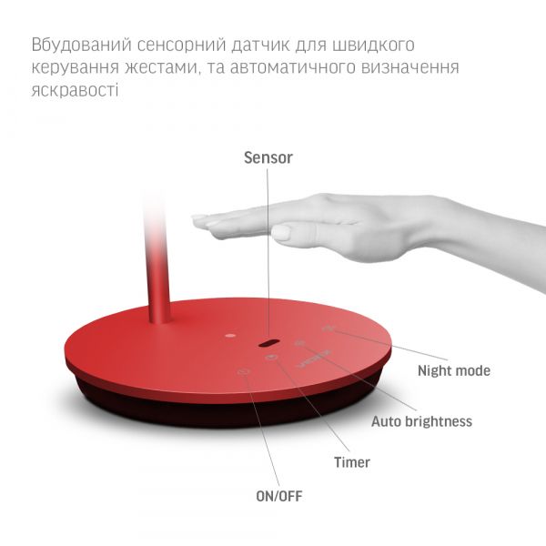 LED лампа настiльна VIDEX VL-TF15R 20W 4100K