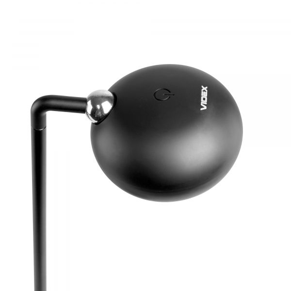 LED лампа настiльна з акумулятором VIDEX VLE-TF18B 3W 3000-5500K Чорна