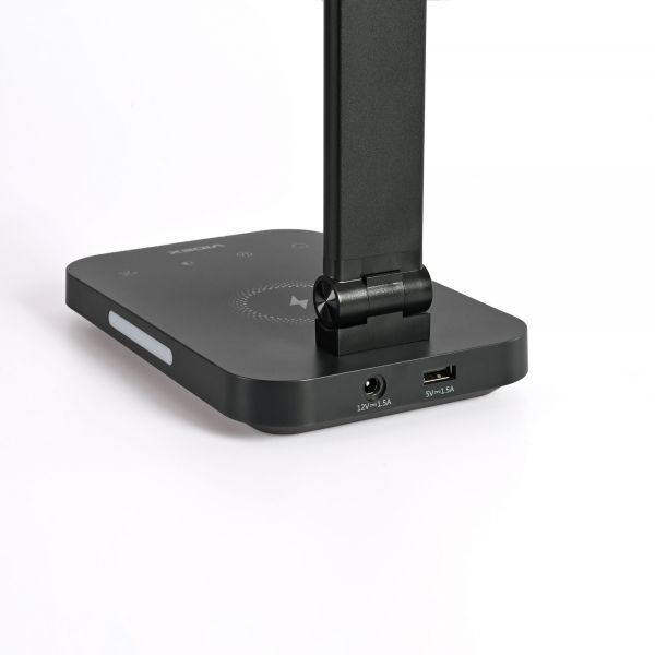 LED лампа настiльна з бездротовою зарядкою VIDEX VL-TF17B 18W 1800-6500K