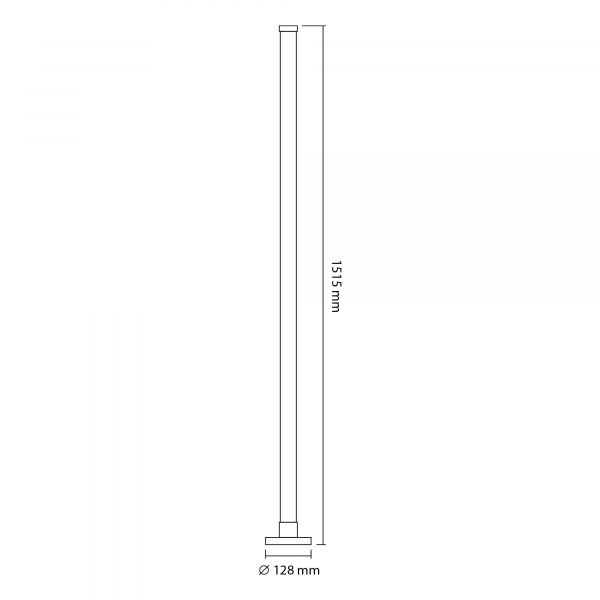 LED лампа підлогова VIDEX TF20 RGB 10W