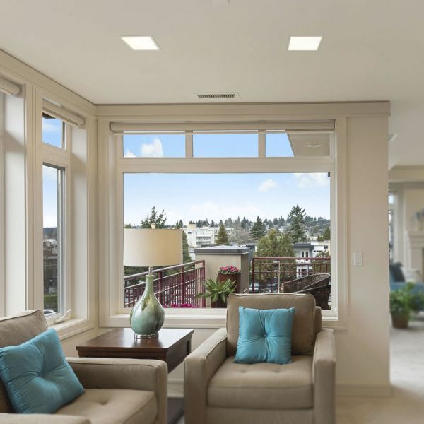 LED світильник Back вбудований квадратний VIDEX 26W 5000K