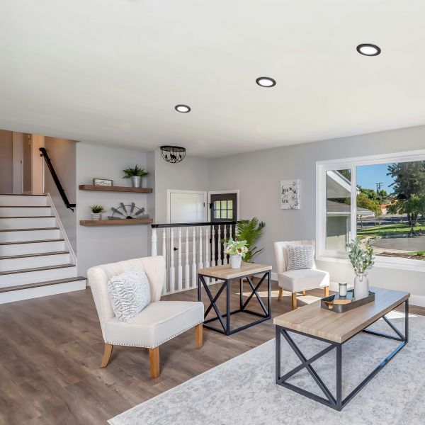 LED светильник Back встроенный круглый VIDEX 15W 5000K Black