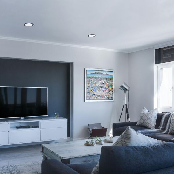 LED светильник Back встроенный круглый VIDEX 20W 5000K Black