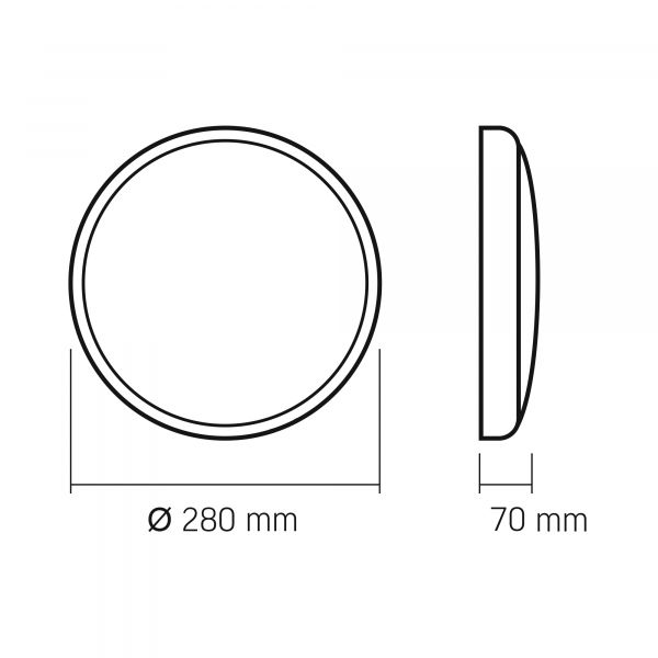 LED Светильник аварийный накладной VIDEX VL-CLR-EM200-2 20W 5000K 220V