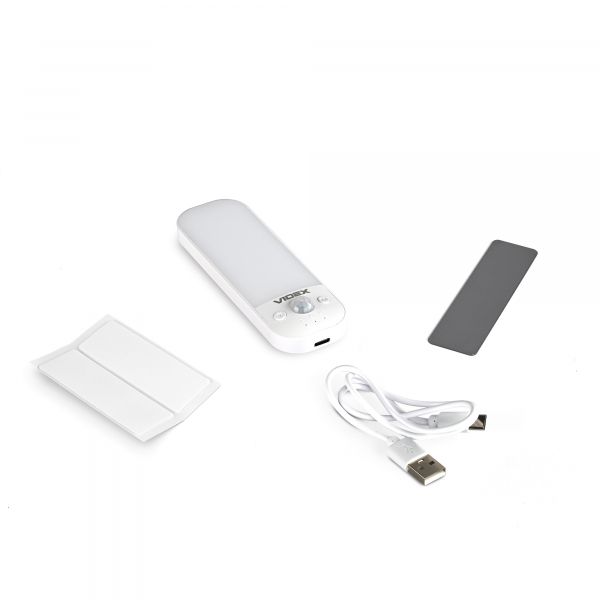 LED Світильник акумуляторний з датчиком руху VIDEX VL-NL014W-S