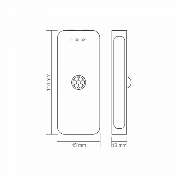 LED Світильник акумуляторний з датчиком руху VIDEX VL-NL053W-S