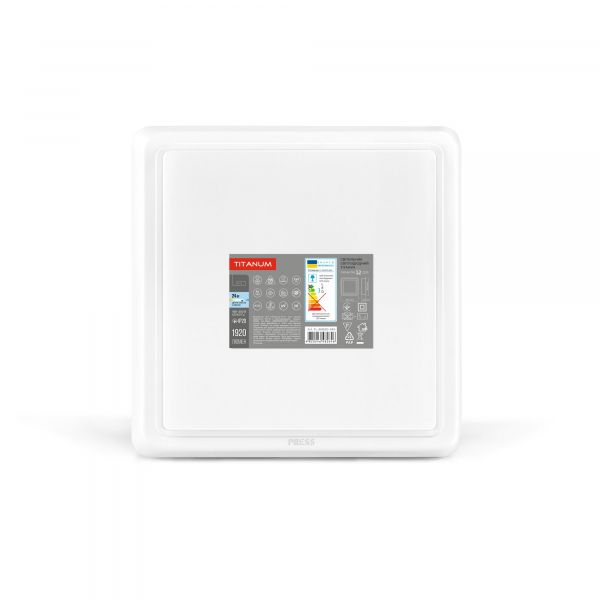 LED Світильник квадратний накладний TITANUM 24W 5000K