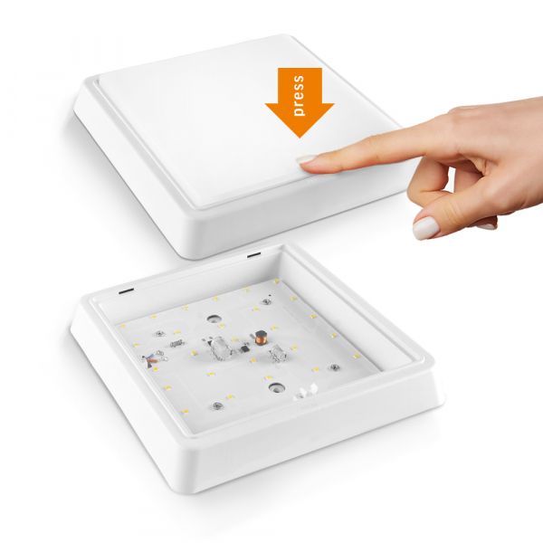 LED Світильник квадратний накладний TITANUM 24W 5000K