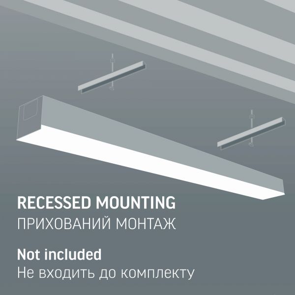 LED светильник линейный VIDEX BN03 30W 0.6М 5000K 220V Black