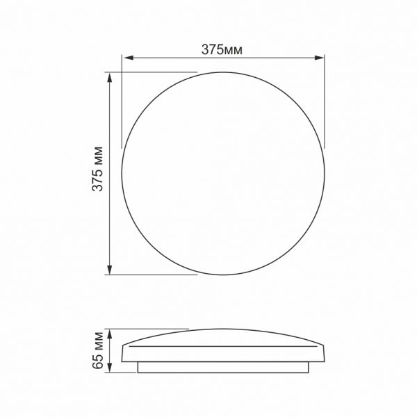 LED светильник настенно-потолочный TITANUM 32W 5000K Кривые линии