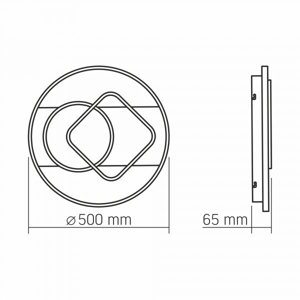 LED светильник функциональный VIDEX DECORA 50W VL-CLD-999-TT