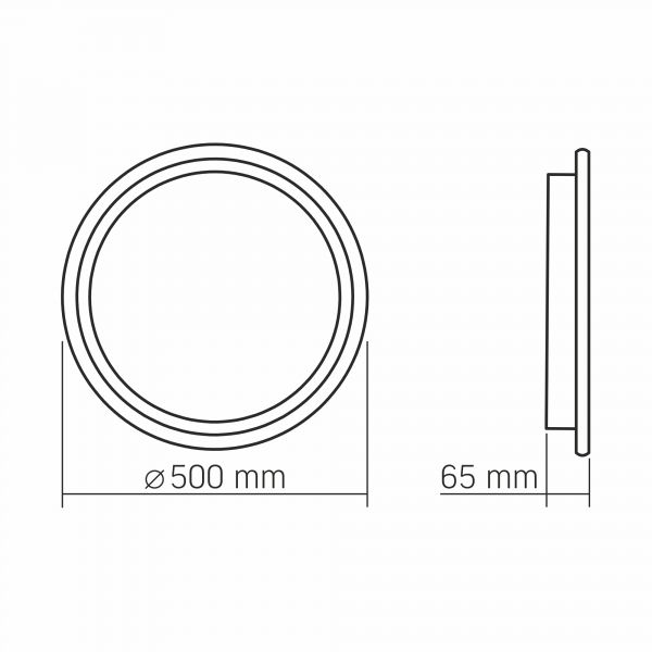 LED світильник функціональний VIDEX DECORA 56W VL-CLD-994-BZ