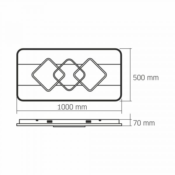LED світильник функціональний VIDEX DECORA 80W VL-CLD-998-TT
