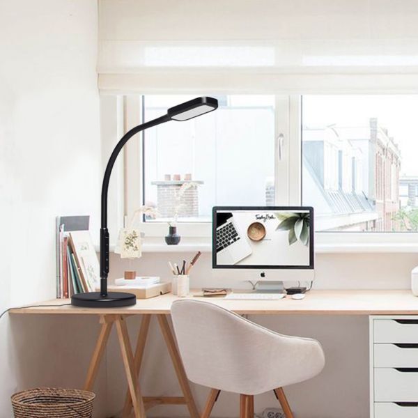 LED торшер чорний VIDEX TF07B 14W 3000-5500K