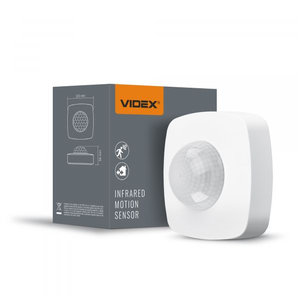 Датчик движения и освещенности VIDEX VL-SPC24W 220V 1200W инфракрасный