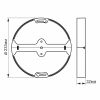 Рамка накладного монтажа безрамочного круглого светильника VIDEX (VL-DLFR-33SF)