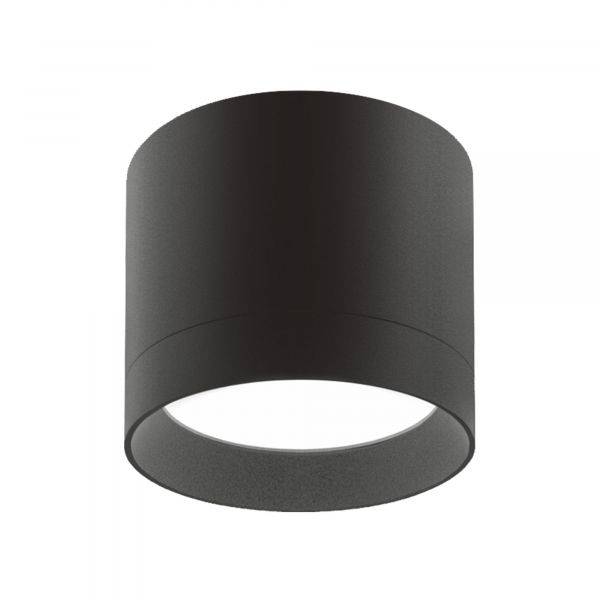 Светильник VIDEX IP44 под лампу GX53 накладной Черный VL-SPF19A-B