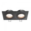 Светильник VIDEX под лампу 2xGU10 врезной Черный (VL-SPF23S-B)