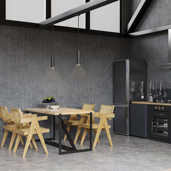 Світильник VIDEX під лампу GU10 SPF05D підвісний чорний