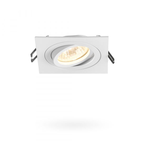 Светильник VIDEX под лампу GU10 врезной Квадрат Белый VL-SPF08S-W