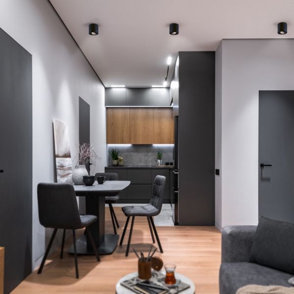 Светильник VIDEX под лампу GU10 накладной Черный VL-SPF12A-B