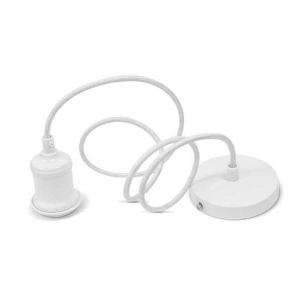 Світильник підвісний декоративний VIDEX VL-PD116IW Е27 1,1м Метал білий