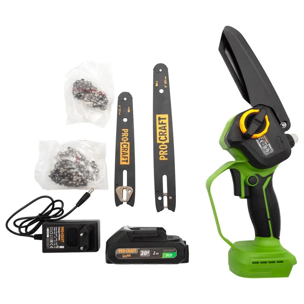 Набір Акумуляторна міні пила Procraft PKA44 (з 2 АКБ та з/п)+Олива для ланц. 200мл