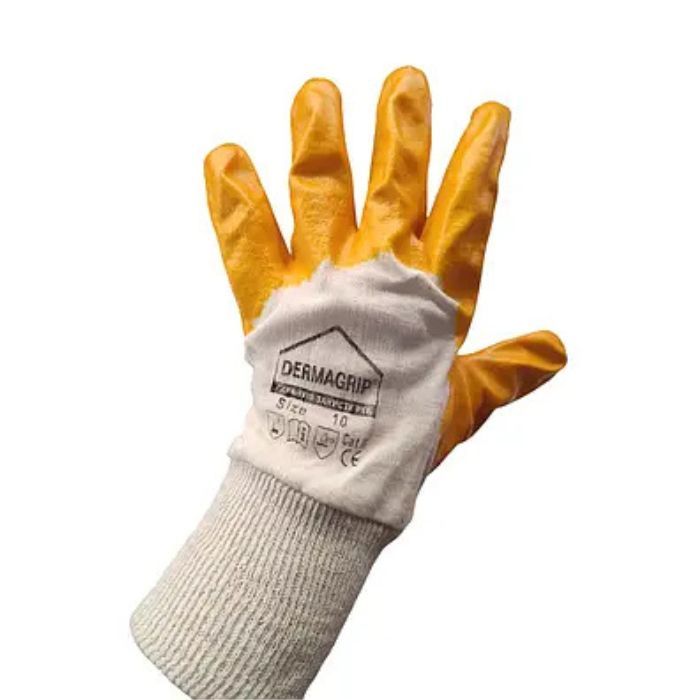 Перчатки оранжевые неполная заливка р.10 ПТ-6372