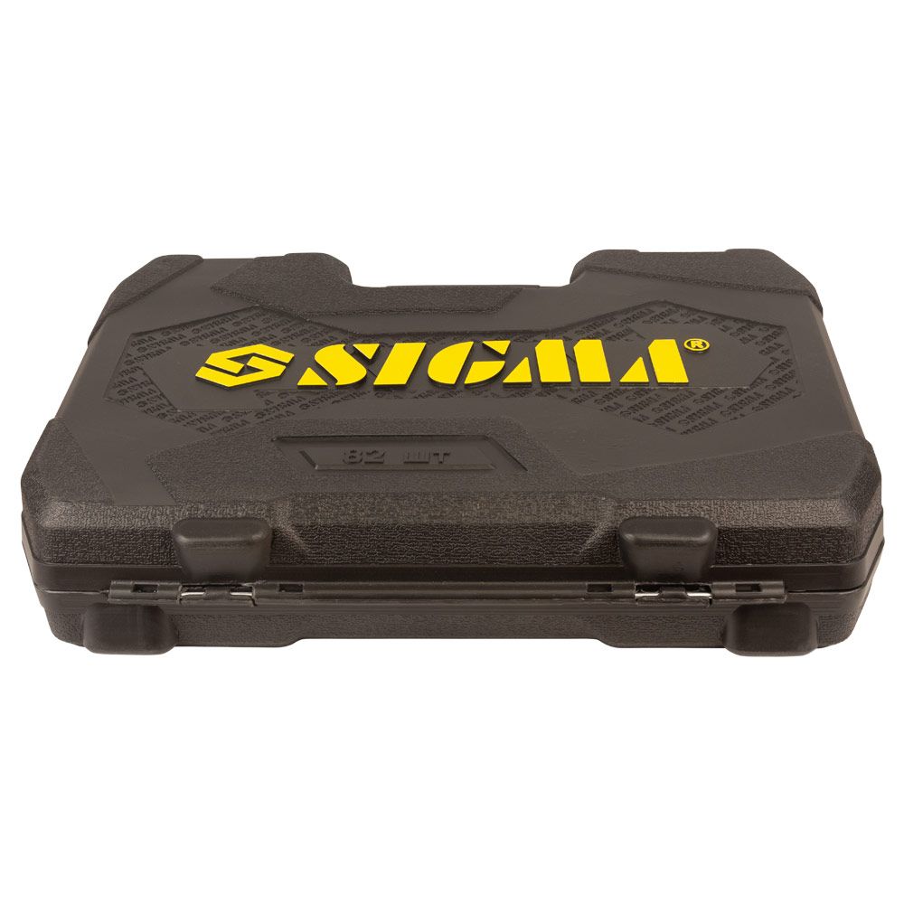 Набір насадок торцевих і біт 1/4", 1/2" 82шт CrV mid SIGMA (6001551)