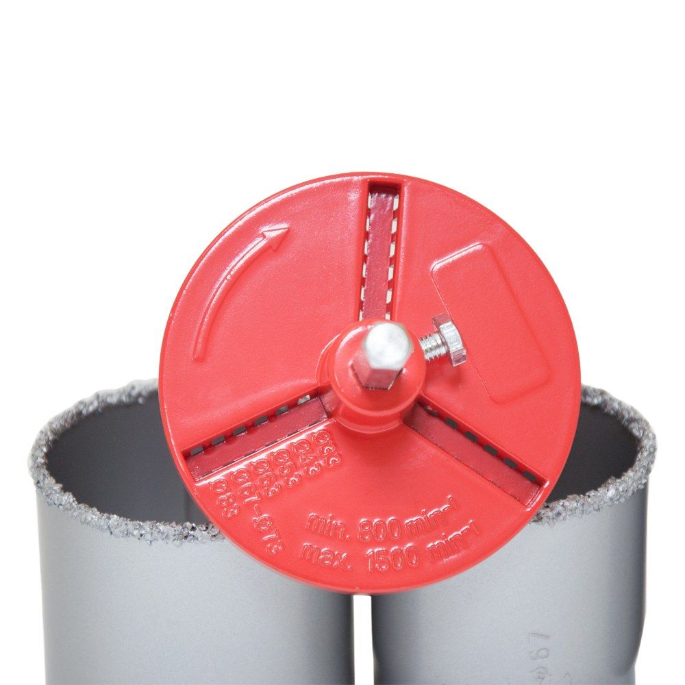 Коронки кольцевые с вольфрамовым напылением Ø33, 53, 67, 73 мм + основа со сверлом SIGMA (1512051)