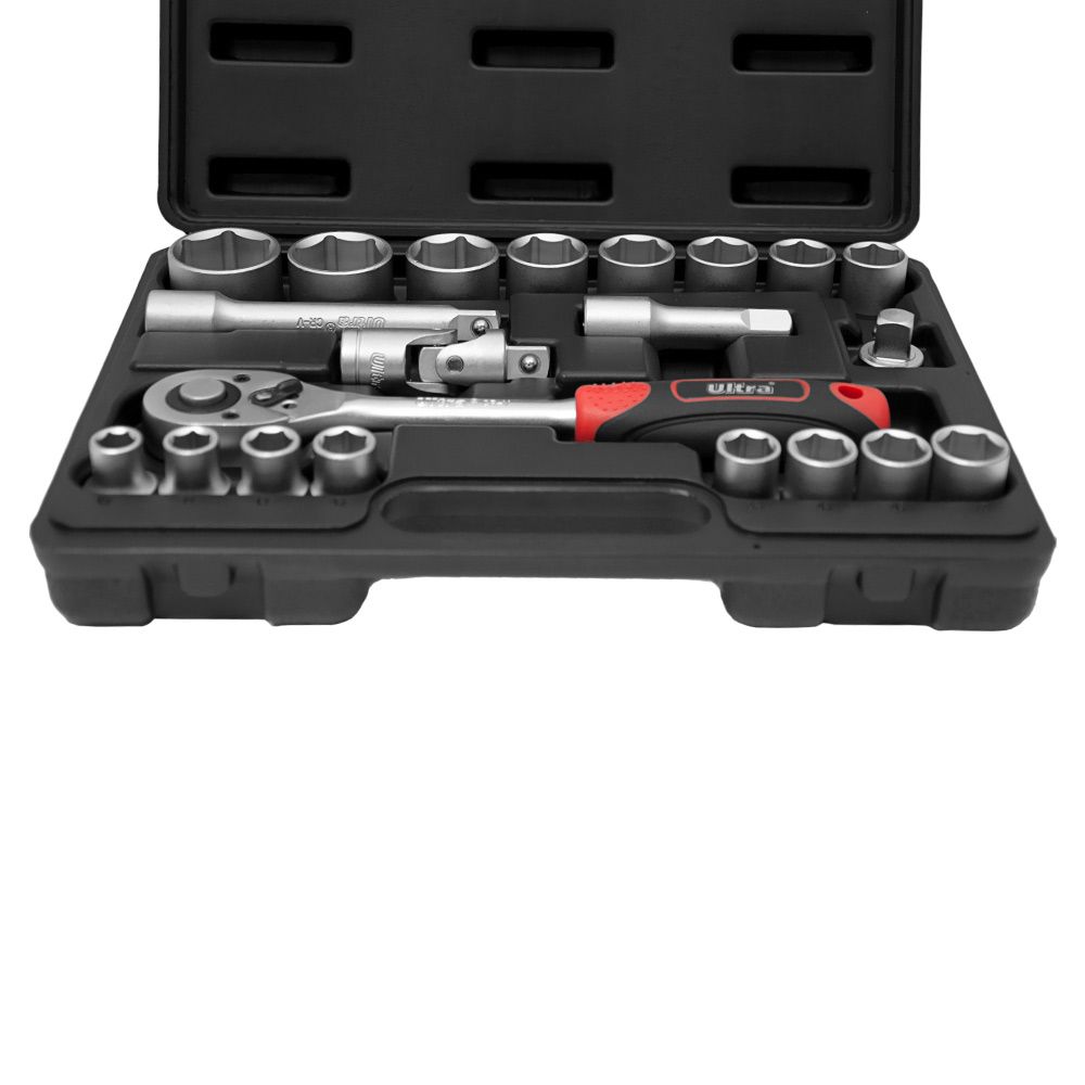 Набор насадок торцевых 1/2" 21шт CrV Taiwan ULTRA (6003062) 