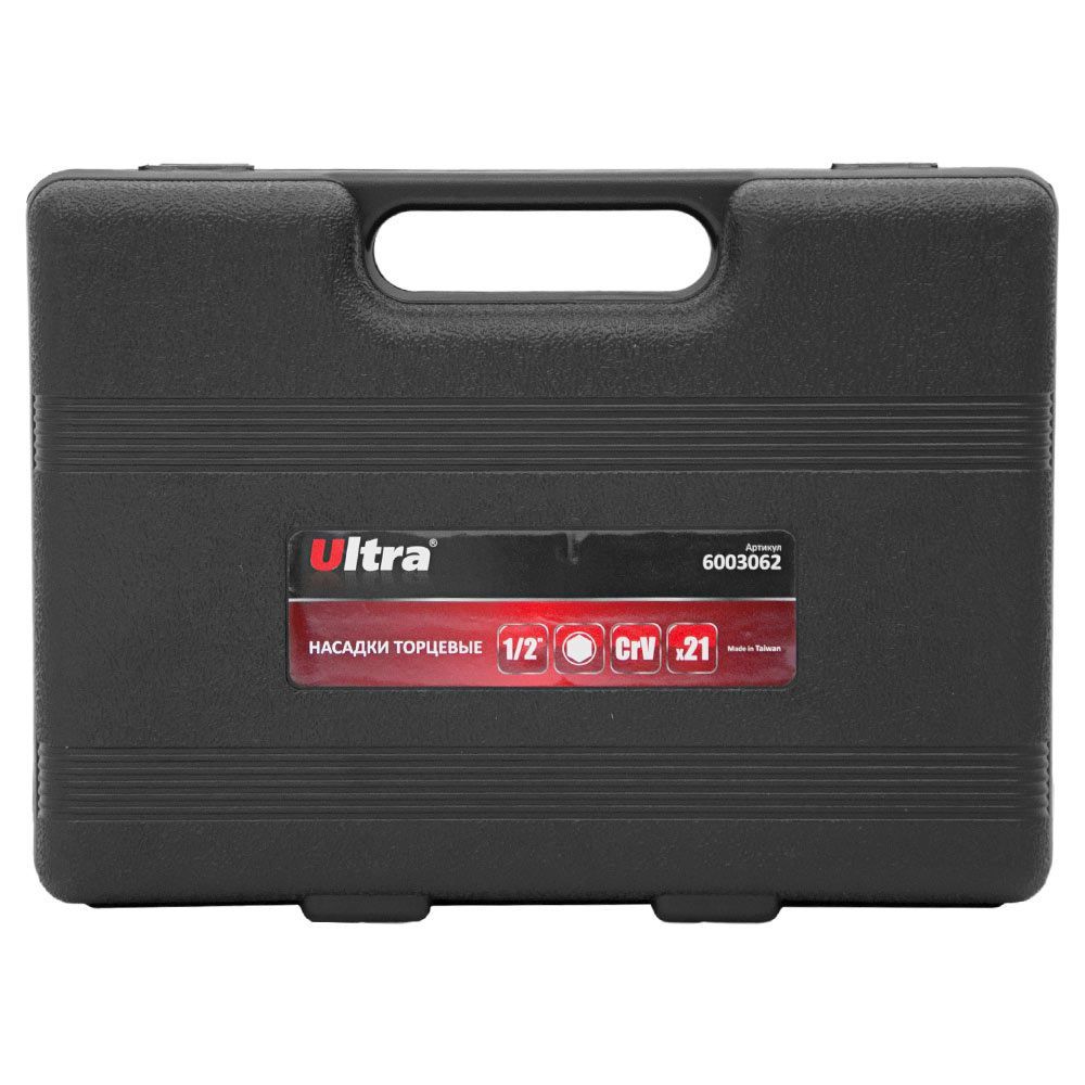 Набор насадок торцевых 1/2" 21шт CrV Taiwan ULTRA (6003062) 