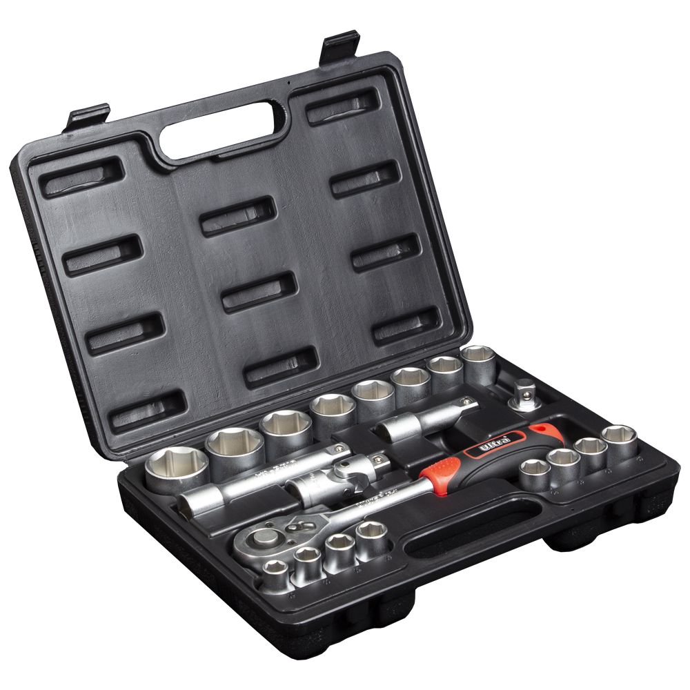 Набор насадок торцевых 1/2" 21шт CrV Taiwan ULTRA (6003062) 