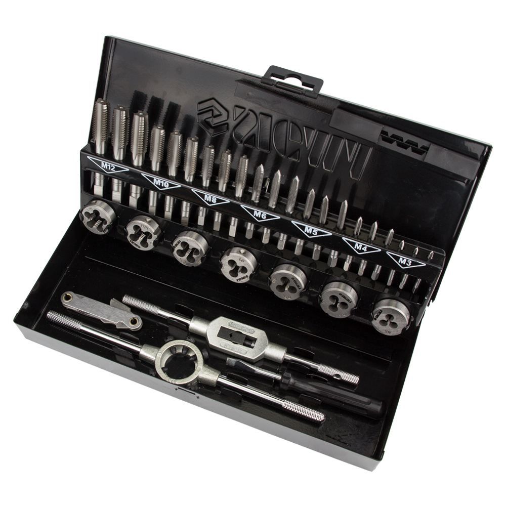 Набір плашок і мітчиків 32 предмети (металевий кейс) SIGMA (1643191)