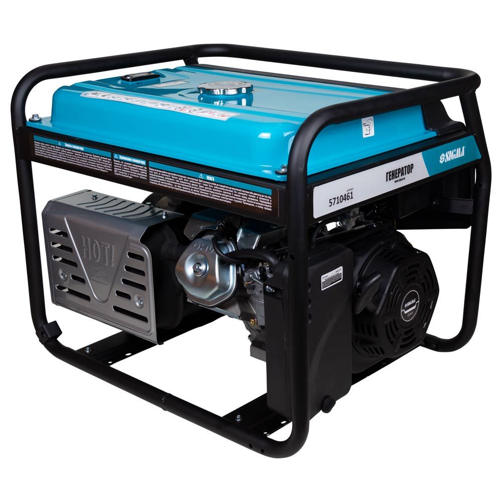 Генератор бензиновый 220В 3.5/4.0кВт 4-х тактный ручной запуск SIGMA (5710431)