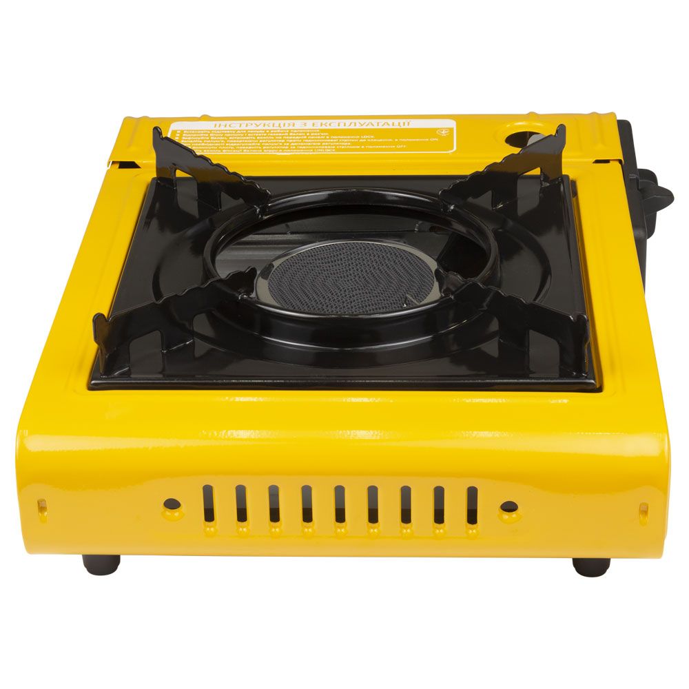 Плита газова одноконфорочна з керамічним інфрачервоним пальником, п'єзопідпалом і адаптером (кейс) S