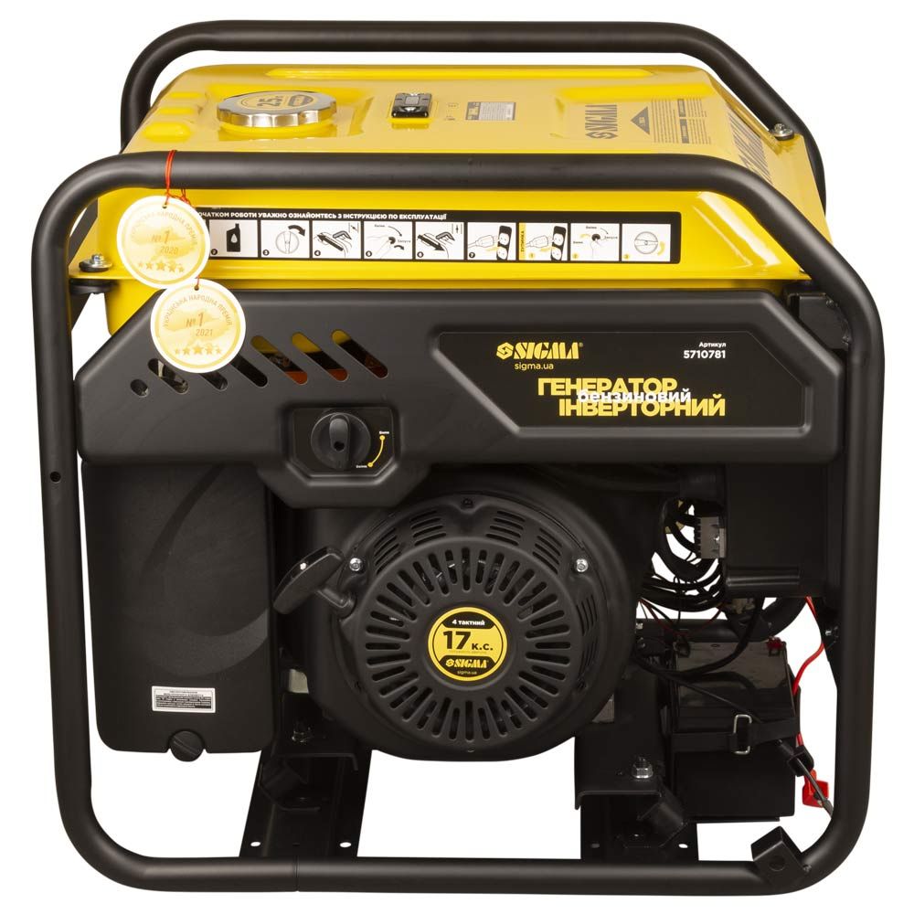 Генератор інверторний бензиновий 220В 7.5/8.0кВт 25л 4-х тактний з виведенням під АВР SIGMA (5710781