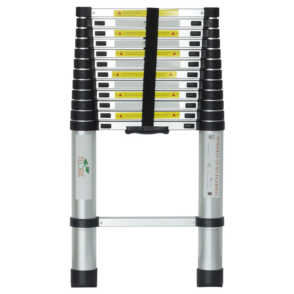 Лестница телескопическая 13 ступенек 3.8м FLORA (5033634)