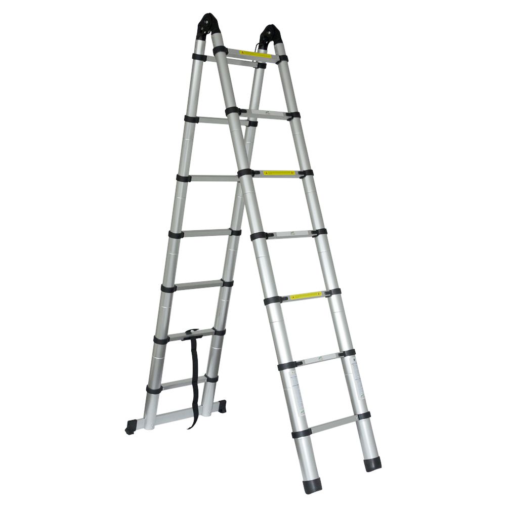 Лестница телескопическая универсальная 14 ступенек 4.4м FLORA (5033424)