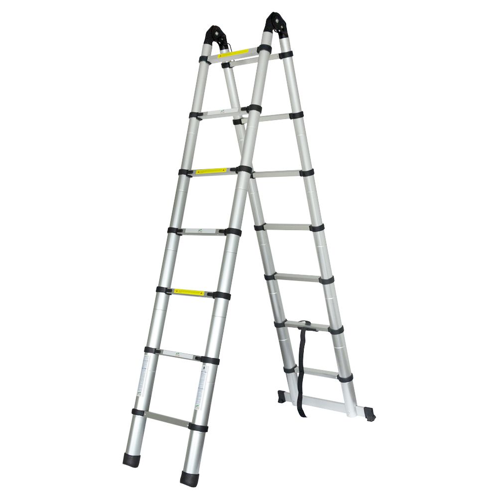Лестница телескопическая универсальная 14 ступенек 4.4м FLORA (5033424)
