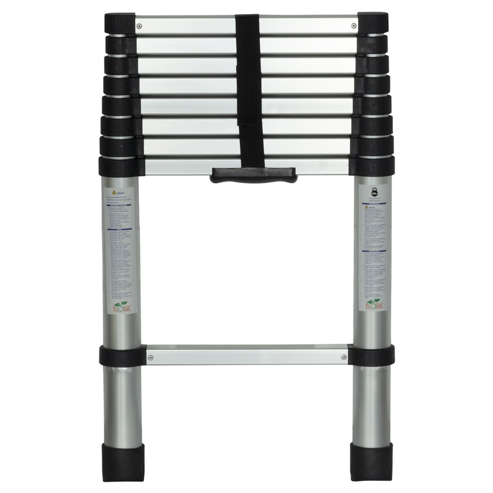 Лестница телескопическая 9 ступенек 2.6м FLORA (5033594)