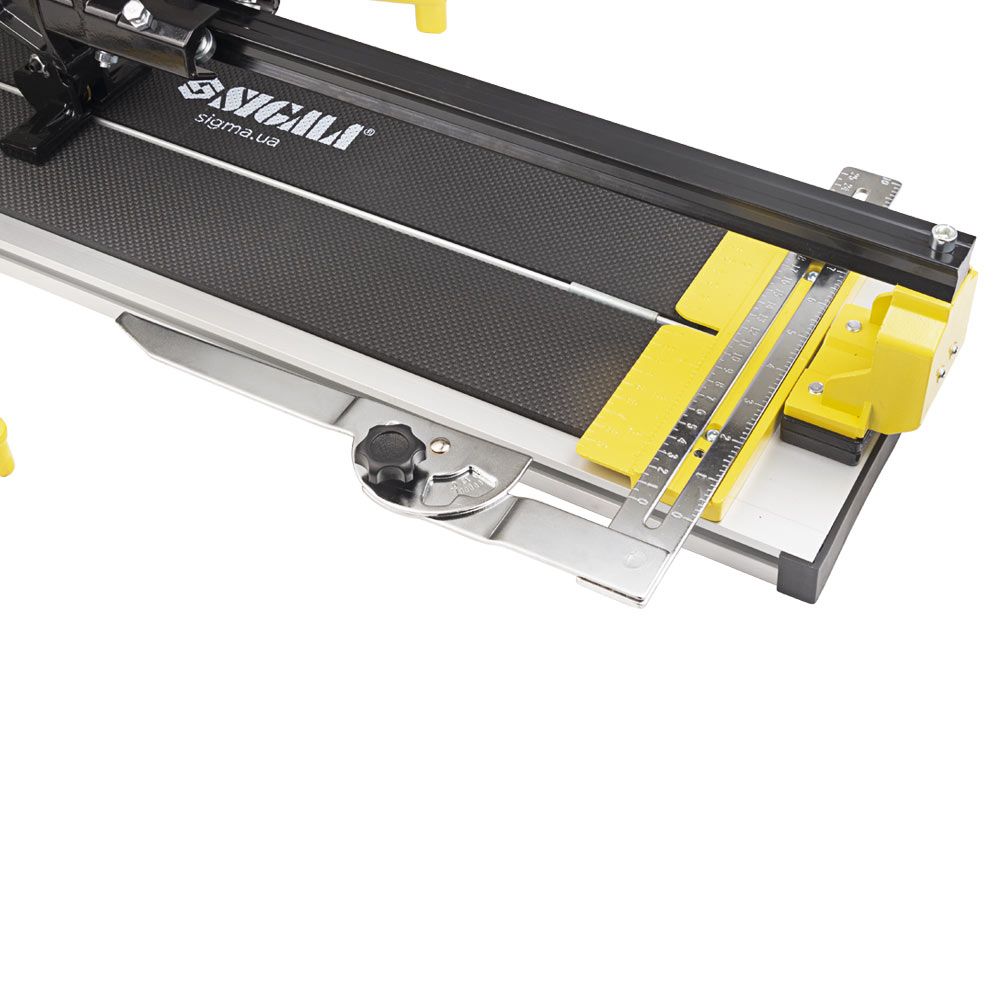 Плиткорез ручной монорельсовый на подшипниках 800мм (лазер, боковые упоры) SIGMA (8223551)