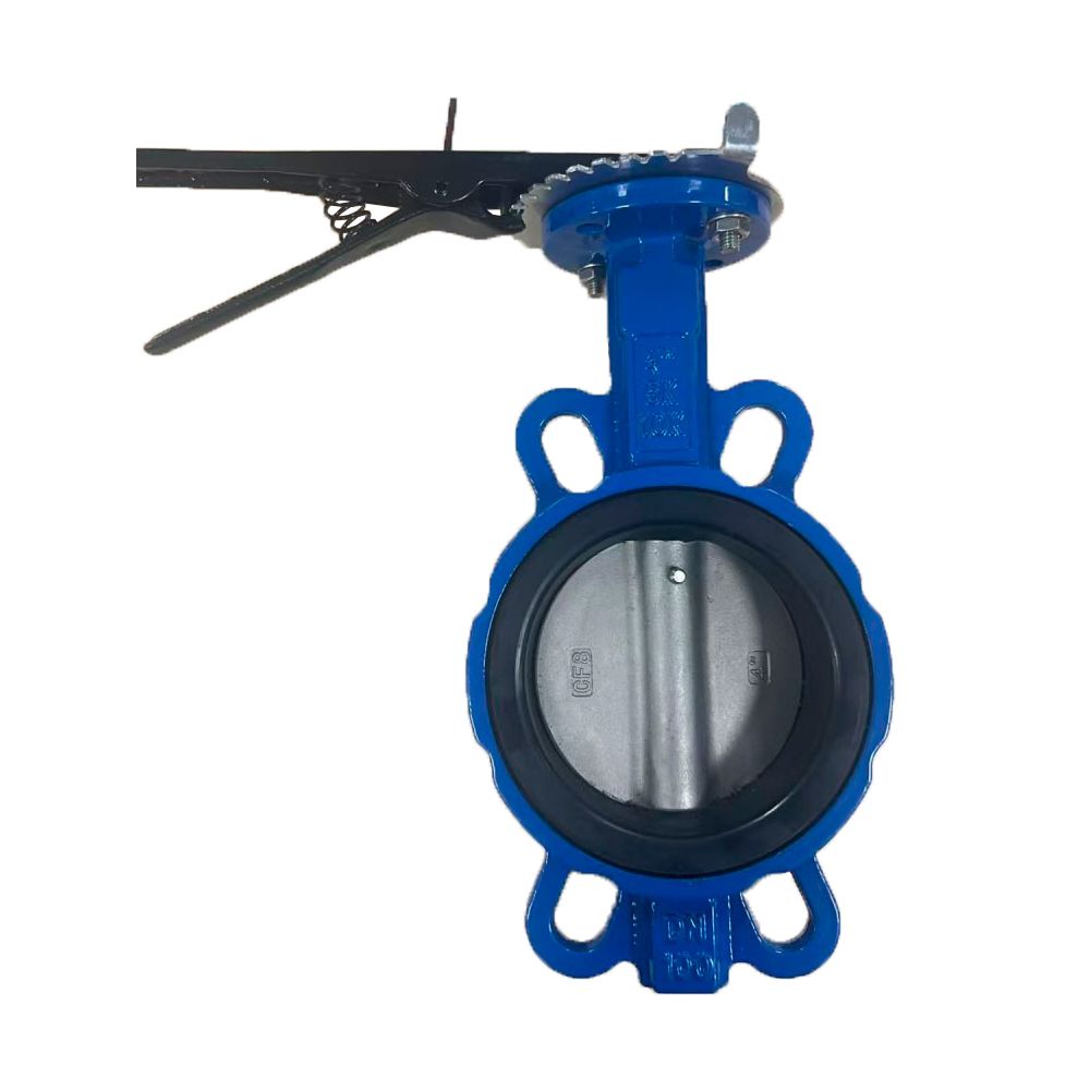Затвор міжфланцевий «батерфляй» 3'' корпус чавун (GGG50) диск чавун (GGG50) EPDM PN16 FLORA (5080204
