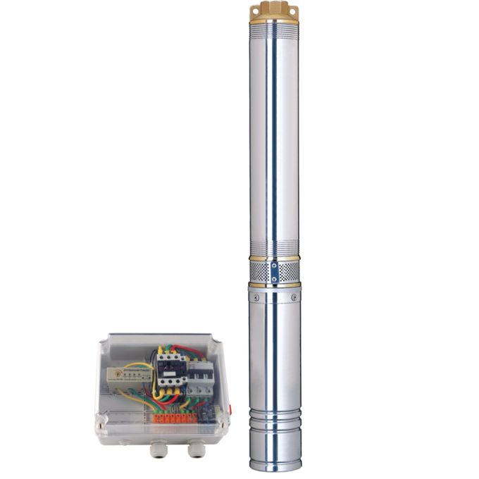 Насос відцентровий 380В 7.5кВт H 143(85)м Q 380(265)л/хв Ø102мм (з 3х ЧАСТЕЙ) AQUATICA (DONGYIN) 4SD