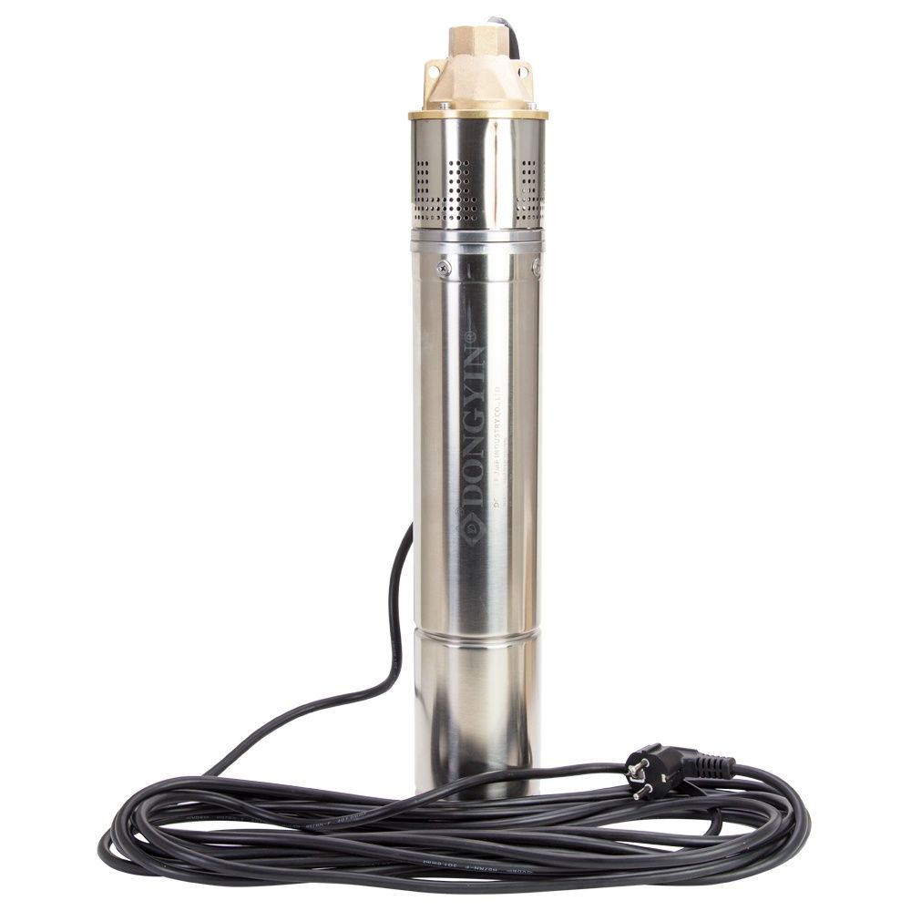 Насос вихревой скважинный 1.1кВт H 100(38)м Q 45(30)л/мин Ø96мм DONGYIN 4SKm150 (777312)